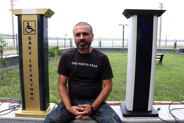 Tasarladığı şarj istasyonu ile akülü araç kullanan engellilere umut olacak