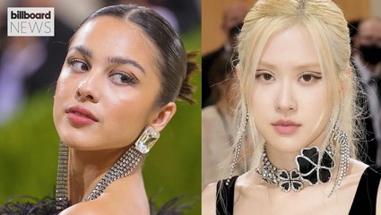 Olivia Rodrigo and BLACKPINK’s Rosé Take a Selfie Together at 2021 Met Gala | Billboard News