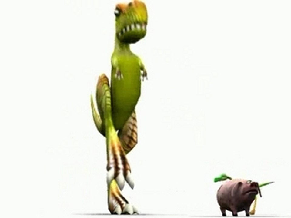 dinosaure contre cochon : humour !!!