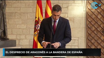 El desprecio de Aragonès a la bandera de España