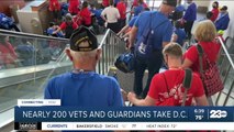 Kern County veterans take in day one of Honor Flight