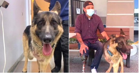 Hombre en condición de discapacidad adopta a perro que perdió su pata