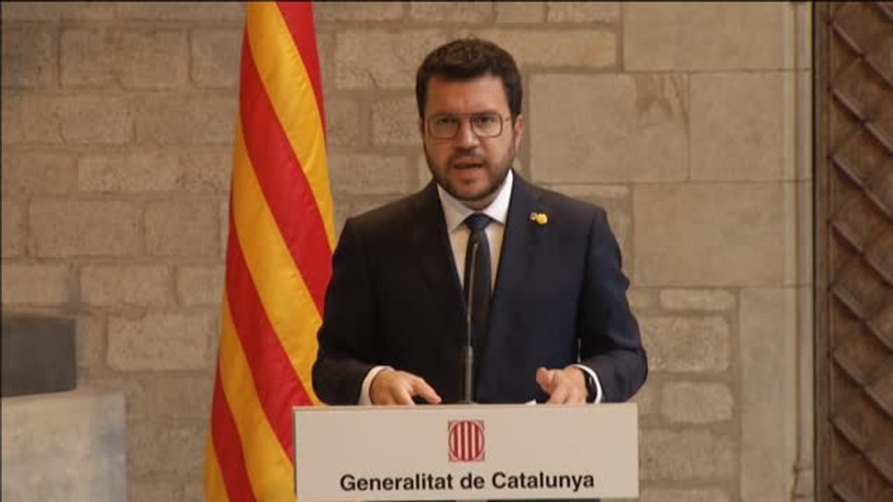 Pere Aragonés: "Iremos con toda la claridad para defender el referéndum, la autodeterminación y la amnistía"