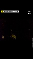 Lightning Storm Filmed from International Space Station