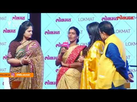 Ushatai Medhavi receives Veena Devi Darda Jivan Gaurav award at Lokmat Women Summit 2018