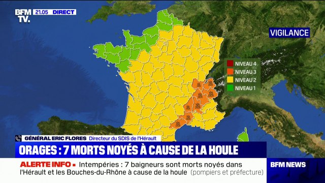 Houle en Méditerranée: les pompiers sont intervenus plus d'une trentaine de fois cet après-midi , selon le directeur du SDIS de l'Hérault