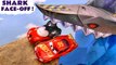 Hot Wheels Shark Face Off with Pixar Cars 3 Lightning McQueen in this Funlings Race Competition versus Marvel Avengers Toys Family Friendly Toy Cars Race Full Episode English by Family Channel Toy Trains 4U
