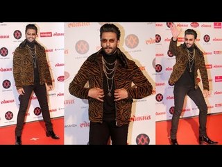 RANVEER SINGH's Bollywood Style Entry at Lokmat Most Stylish Awards 2018