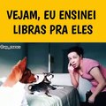 ELA ENSINOU SEUS CÃES LIBRAS,  LINGUAGEM DE SINAIS