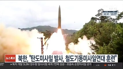 북한, "탄도미사일 발사, 철도기동미사일연대 훈련"
