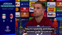 Match-winner Henderson delighted with Reds reaction versus Milan