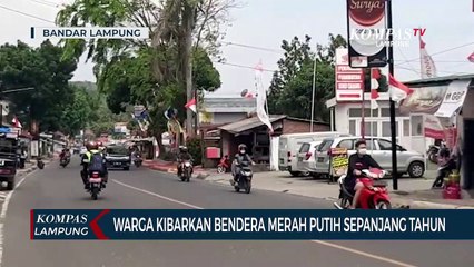 Warga Kibarkan Bendera Merah Putih Sepanjang Tahun