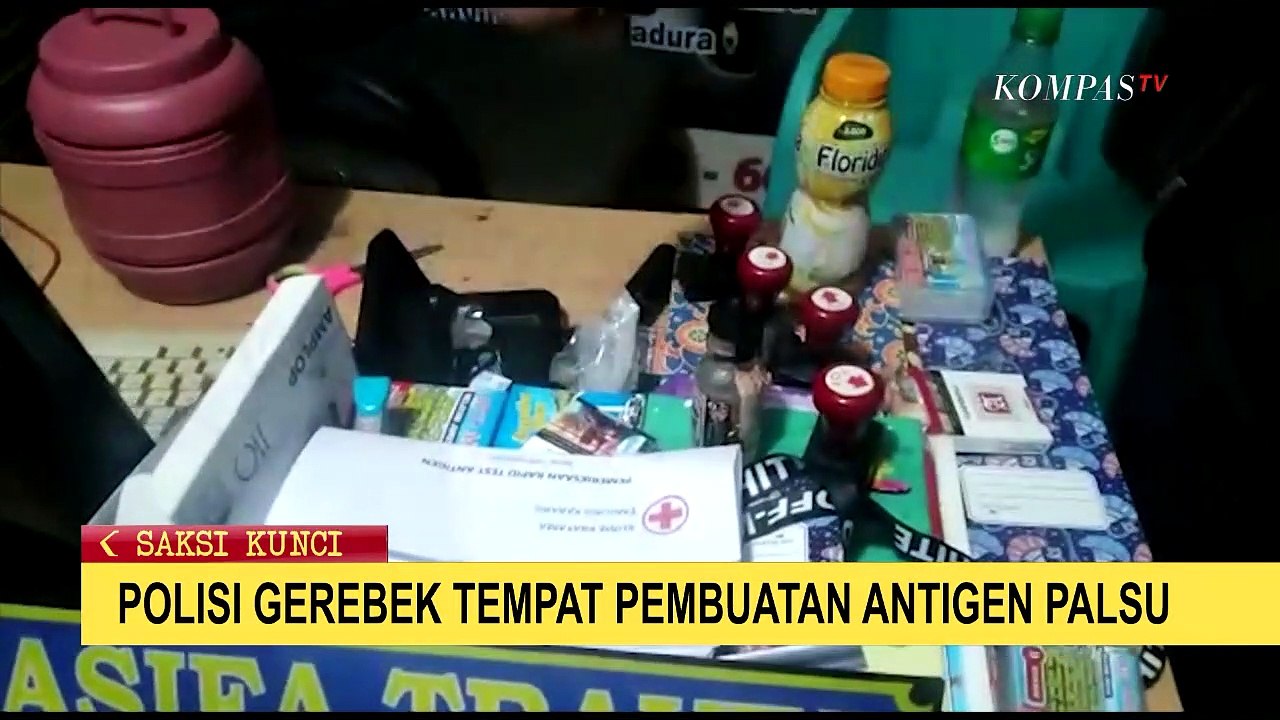 Penggerebekan Tempat Usaha Pembuatan Surat Rapid Antigen Palsu