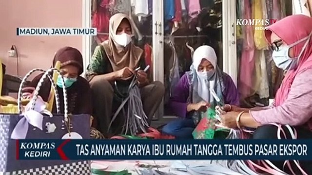 Tas Anyaman Karya Emak-Emak Madiun Tembus Pasar Luar Negeri