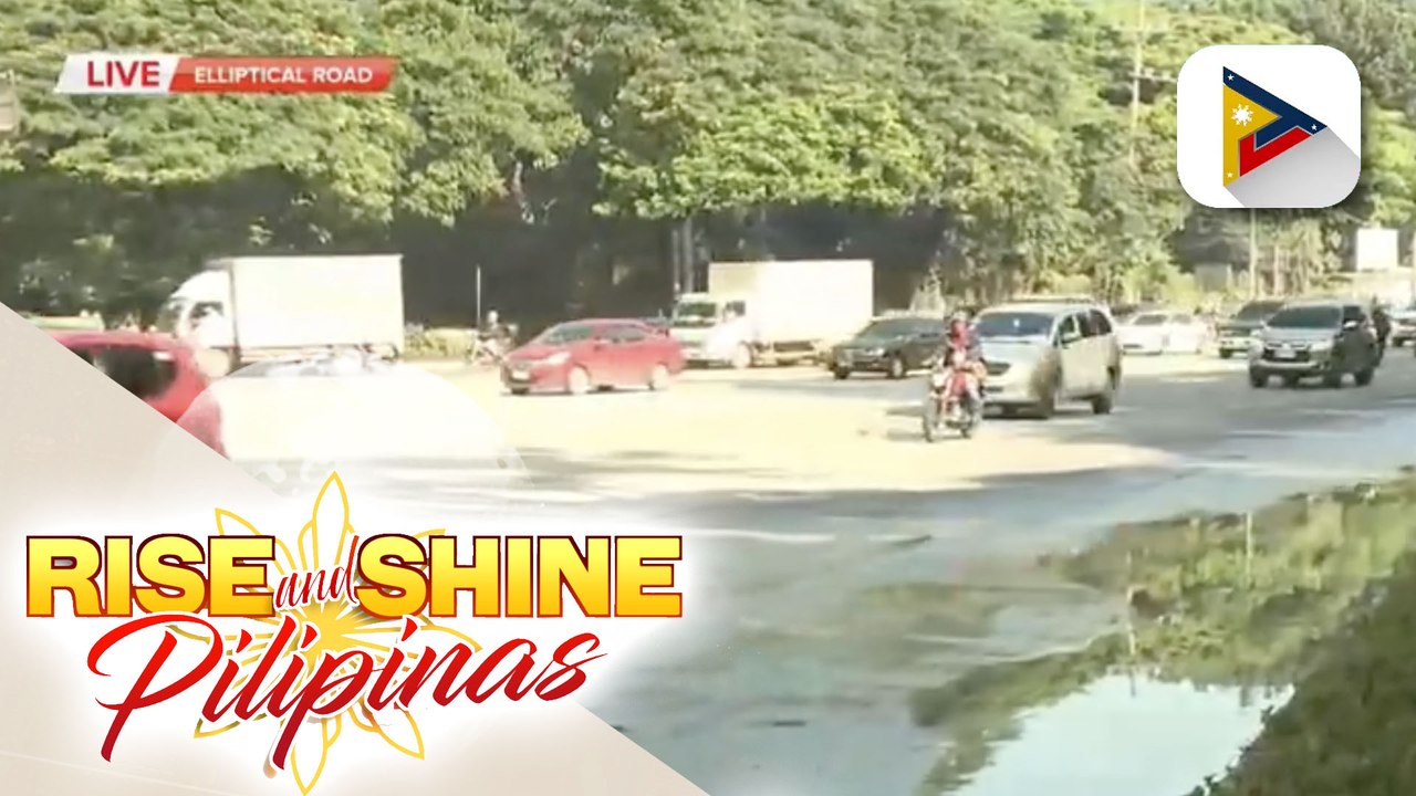 CHIKA ON THE ROAD: Kasalukuyang sitwasyon ng daloy ng trapiko sa Elliptical Road sa Q.C.