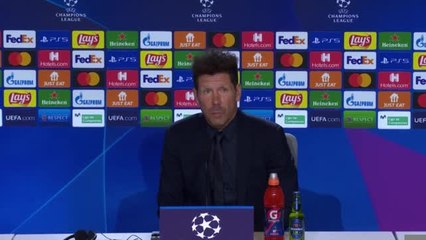 Gr. B - Simeone : "On aurait pu gagner comme perdre"