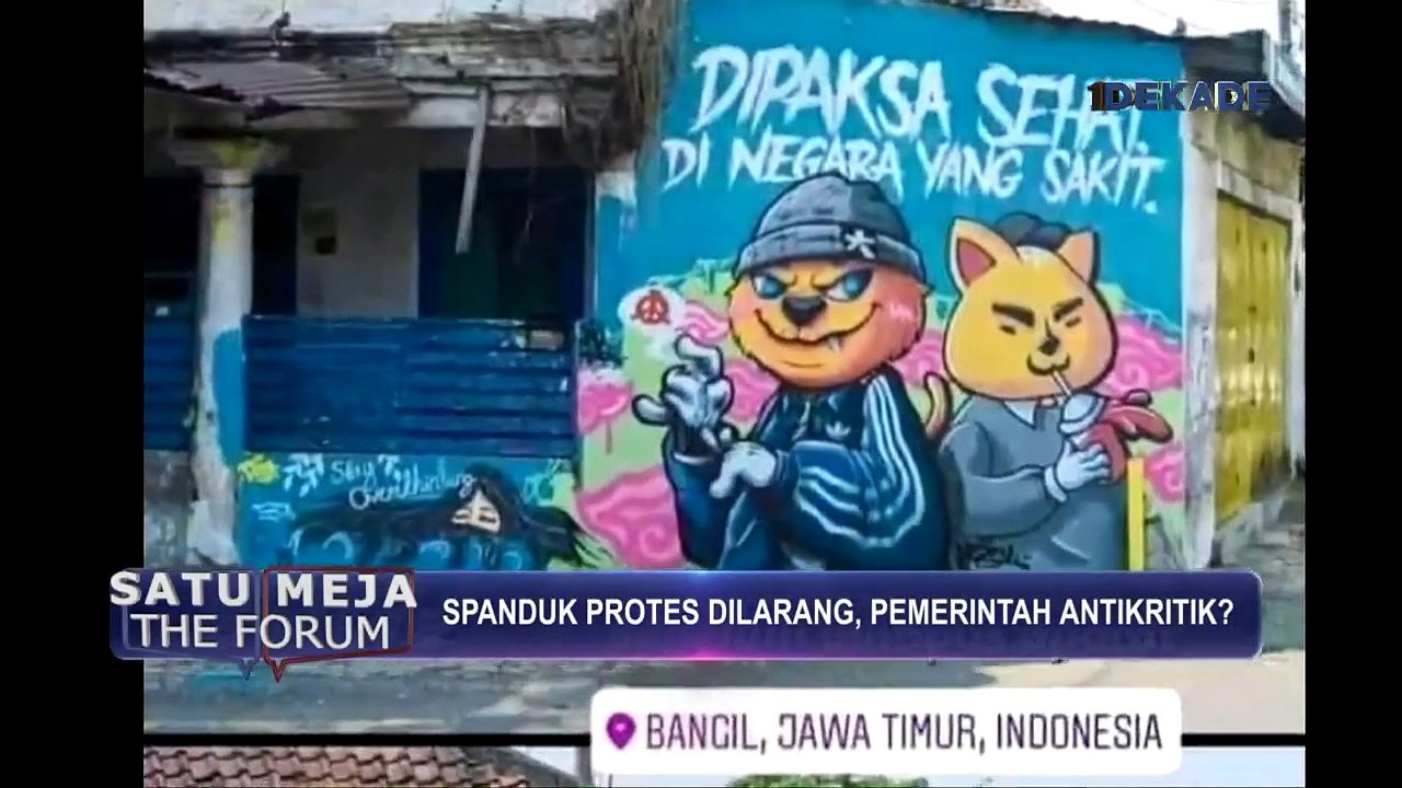 Spanduk Protes Dilarang, Pemerintah Antikritik? (1) - SATU MEJA