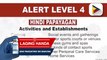 Pilot implementation at alert level system 4 with granular lockdown sa buong Metro Manila, simula ngayong araw ng Huwebes