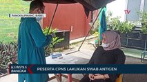 Peserta Tes Cpns Pangkalpinang Lakukan Swab Antigen Gratis