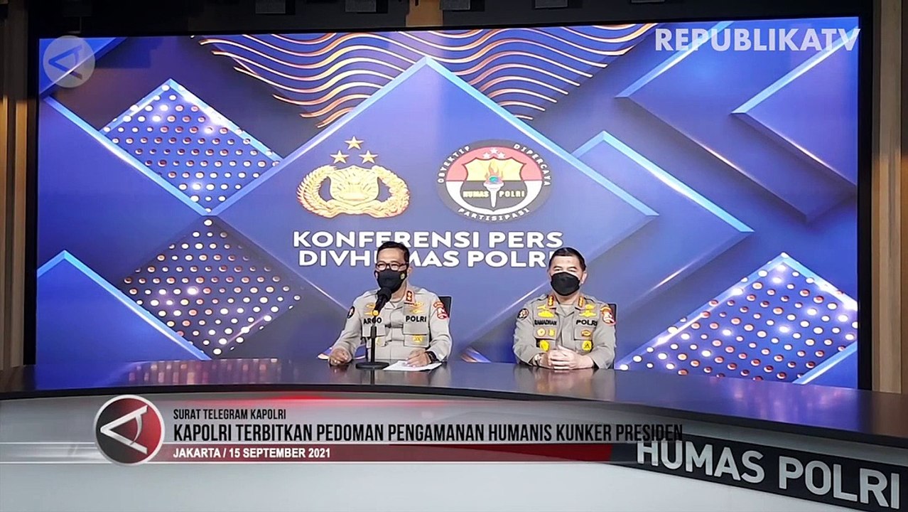 Kapolri Keluarkan Pedoman Pengamanan Humanis Kunker Presiden