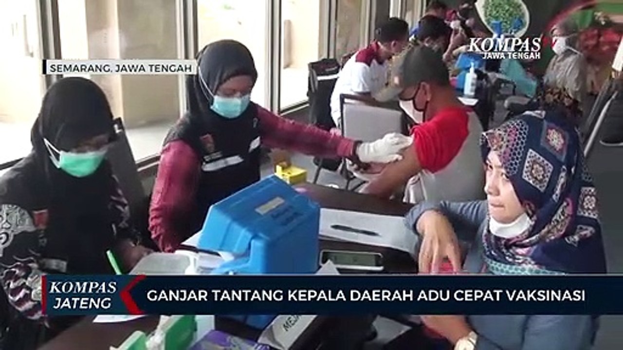 Ganjar Tantang Kepala Daerah Adu Cepat Vaksinasi