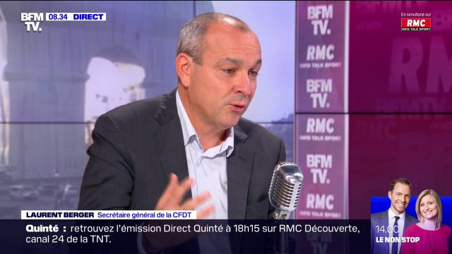 Laurent Berger estime qu' il y a un débat public qui s'hystérise
