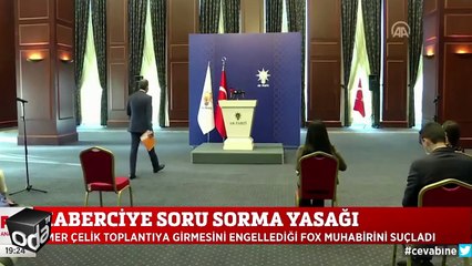 Görüntülerle Fox TV muhabirinin yaşadıkları... Odatv'nin Pekcan haberini soracaktı, AKP Sözcüsü engelledi