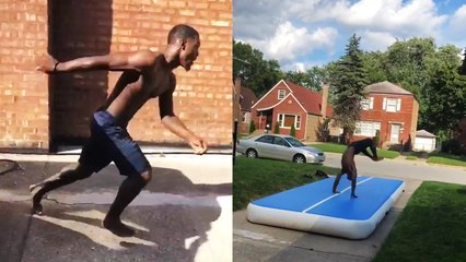 ''Mr. KeepGoing' Can't Stop Doing Insane Flips '