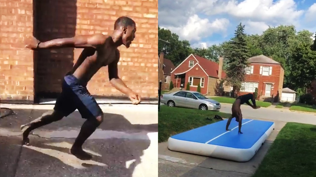 ''Mr. KeepGoing' Can't Stop Doing Insane Flips '