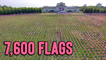 'Thousands of US flags planted in Forest Park to pay tribute to 9/11 heroes (drone footage)'