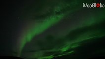 'Spectacular Display of Burgeoning Green Aurora Lights - Twelvemile Summit (Timelapse)'