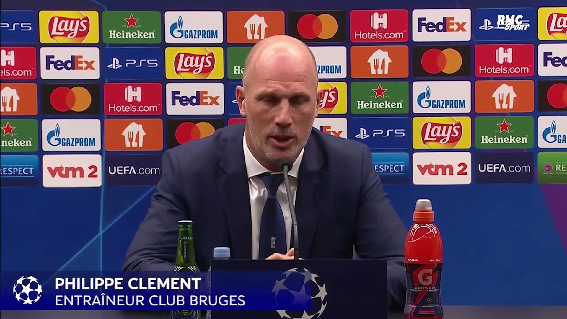 Bruges – PSG : "Un match historique", s'enflamme Clement, l'entraîneur belge  - Vidéo Dailymotion