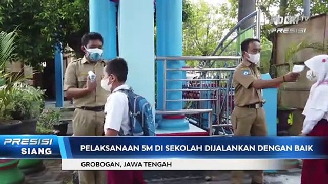 Satlantas Polres Grobogan Sosialisasikan Prokes di Sekolah-Sekolah
