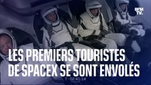 Les quatre premiers touristes spatiaux de SpaceX se sont envolés