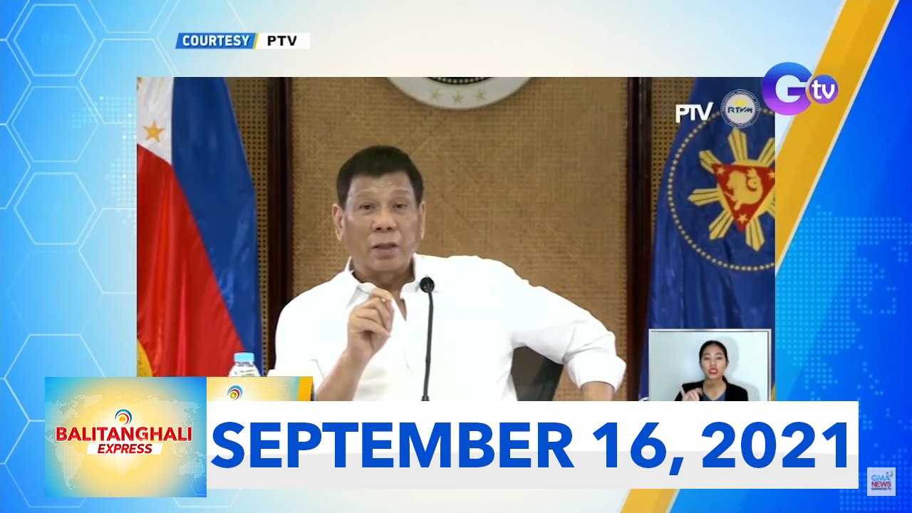 Balitanghali Express: September 16, 2021 [HD]