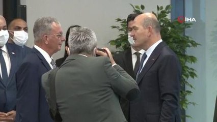 Bakan Soylu, KKTC İçişleri Bakanı Evren'le görüştü