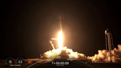 Descargar video: SpaceX lleva a los primeros turistas al espacio con un histórico lanzamiento