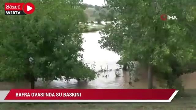 Bafra Ovası’nda su baskını