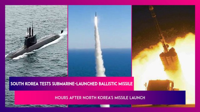 South Korea Tests Submarine-Launched Ballistic Missile Hours After North Korea's Ballistic Missile Launch