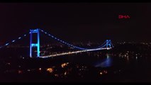 İSTANBUL-'Tak Bi Mavi Kravat' prostat kanseri için köprüyü maviye boyadı