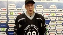 1.Runde: Michael Kernberger (Graz99ers) vor dem Duell mit Dornbirn