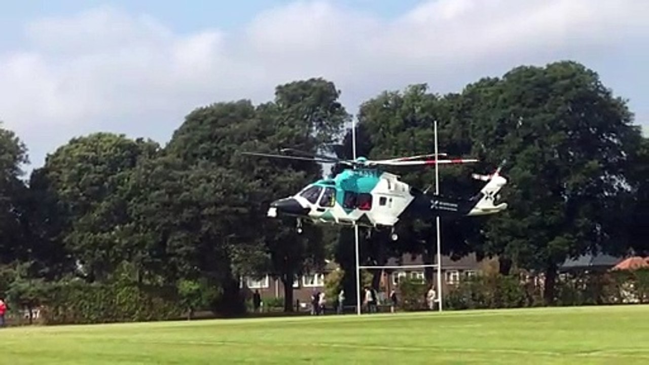 Air ambulance responds to A286 crash