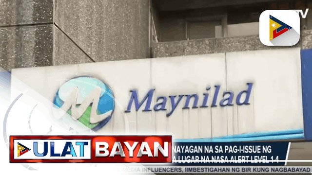 Maynilad at Manila Water, pinayagan na sa pag-i-issue ng notice of disconnection sa mga lugar na nasa Alert level 1-4 ; Mga lugar na nasa ilalim ng Alert level 5 at granular lockdown, exempted