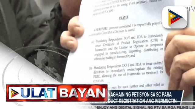 Ilang mambabatas at doktor, naghain ng petisyon sa SC para maisyuhan ng certificate of product registration ang Ivermectin