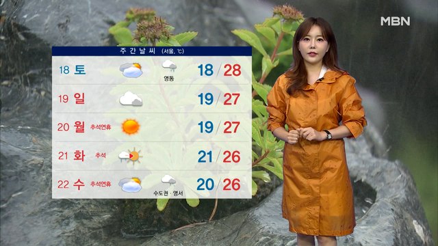 [종합뉴스 날씨] 태풍 찬투 북상…제주·남부 직접 영향