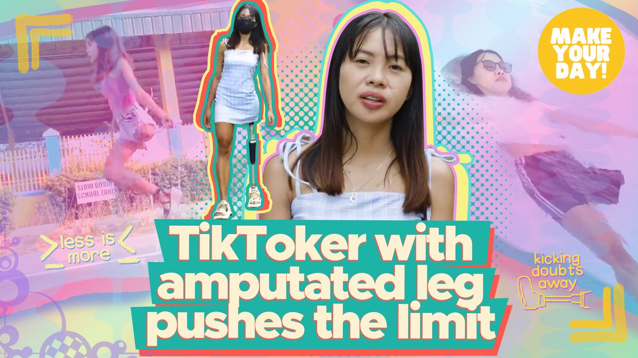 TikToker with amputated leg pushes the limit | Make Your Day