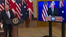 Biden Thanks `That Fellow Down Under' During Virtual Press Conference