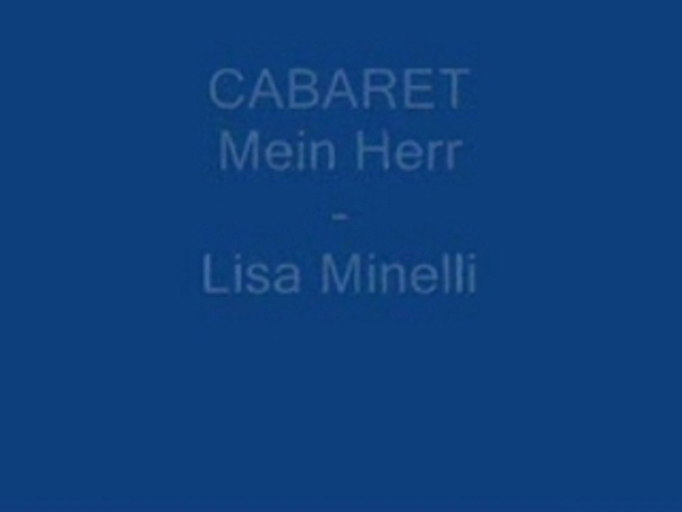 Lisa minelli mein herr