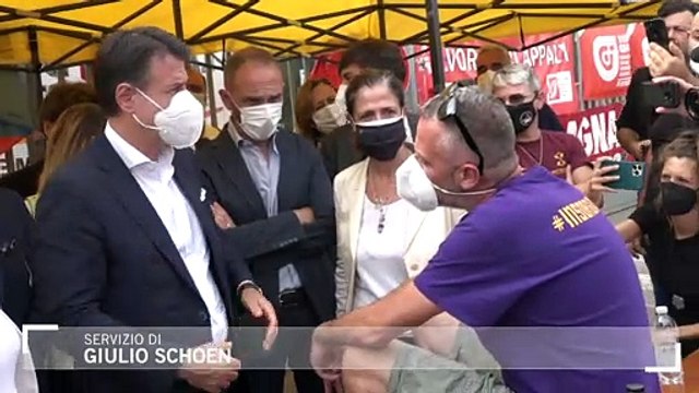Vertenza Gkn, Conte al presidio degli operai: Il 20 settembre un tavolo al Mise