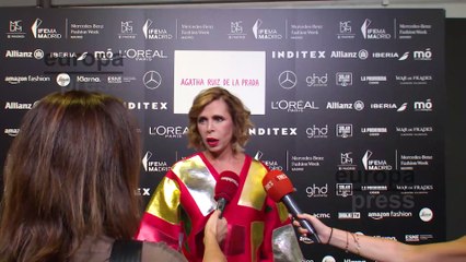 Ágatha Ruiz de la Prada asegura haber hablado con su ex, Luis Gasset, antes del desfile